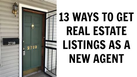Posting unique real estate listings on social media isn't exactly a new fad, but accounts with that sole purpose proliferated — and ballooned in size — in 2020. 13 Ways to Get Real Estate Listings as a New Agent - YouTube
