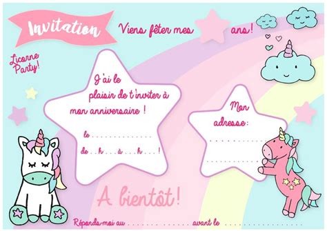 La même carte à plusieurs destinataires. What Next: Modele Carte Invitation Anniversaire Fille 6 Ans