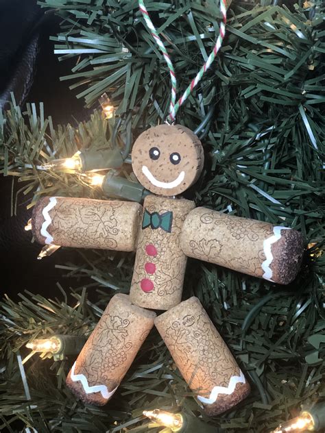 Maybe you would like to learn more about one of these? Wine Cork Gingerbread Man Ornament | Etsy | Wine cork ...