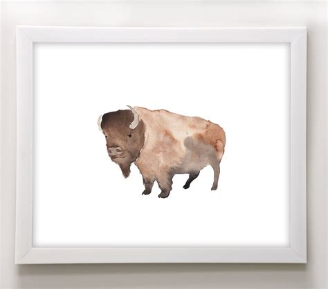 Bison automotive & detail inc. southwestern nursery art, buffalo wall art, animal prints ...