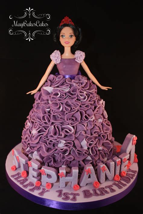 Customized diaper cake in singapore. Purple Princess Cake | Barbie doll cakes, Princess cake ...