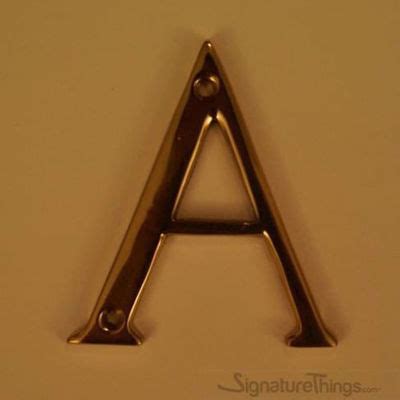 Wie viele buchstaben hat das alphabet? Brass Alphabet Letters | 2" Brass Letter | House Name Signs ...