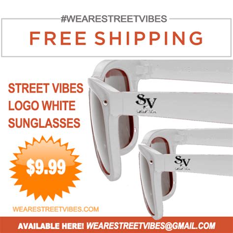 People are either positive or negative about things, but it's always a lot better to be positive. STREET VIBES LOGO WHITE SUNGLASSES 🌍🌏Free Shipping ...