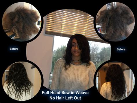 Every week if you work out a lot). Collage showing full head sew in weave. No hair left out ...