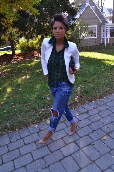 How do we know they're the hottest? Kyrzayda Rodriguez - Repost Boyfrien jeans/plaid /blazer ...