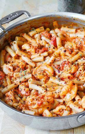 Ingredients for the lemon shrimp pasta in. Spicy Shrimp Pasta in Garlic Tomato Cream Sauce---this ...