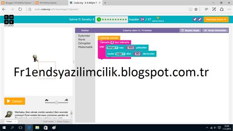 Code.org kurs 1 cevapları tüm dersler ve bulmacaların çözümleri bulunmaktadır. FR1ENDS/Yazılım: Code.org Sahne 11 Sanatçı 3 Cevapları