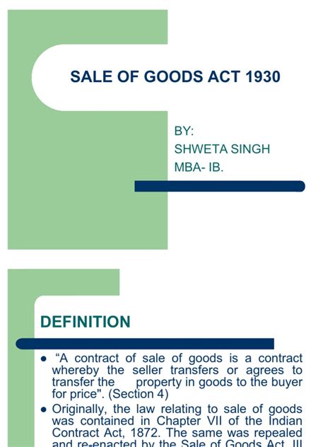 .the sale of goods act 1979, a contract of sale is a contract where a seller transfers or agrees to transfer goods or a service to a buyer for money, in malaysia possesses a written legal document that has been developed based on the two previous documents, namely the federation of malaya. Sale of Goods Act 1930 | Breach Of Contract | Auction