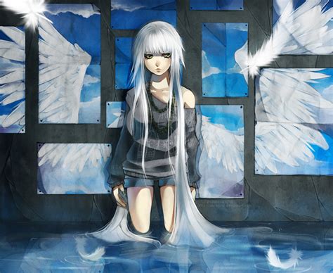 White haired female anime character, konpaku youmu, short hair, silver hair, touhou. anime_wallpaper_wings | Coolvibe - Digital ArtCoolvibe - Digital Art