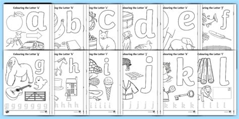 2) click on the coloring page image in the bottom half of the screen to make that frame active. Alphabet Images for Colouring - Ready-made Resources