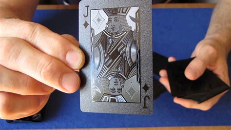 Made these three cards from some left over bits and they just fitted nicely on these cards. Deck Review CARBON FIBRE HOLOGRAPHIC playing cards - YouTube