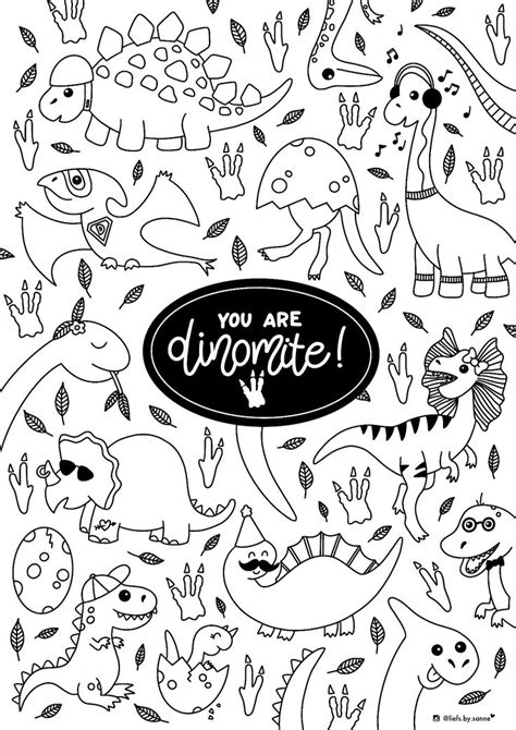 760 x 1100 jpg pixel. Dinosaurus Dinosaur Dino Dinomite Kleurplaat coloring page ...