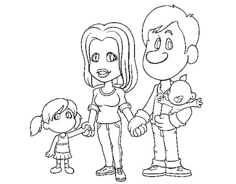 .para colorear, imagen de la familia (padres e hijos) para pintar colorear de niños escolares, diferentes familias para pintar colorear, familia para dibujos de familias para niños que aprenden a dibujar, imagen de la familia para colorear pintar, variedad de familias distintas para colorear. UNA FAMILIA CON 2 NIÑAS PARA DIBUJAR - Imagui