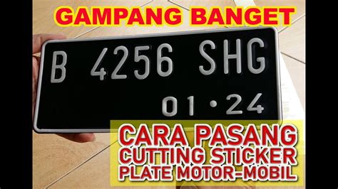 Bagaimana cara mendapatkan stiker mcd. Cara Pasang Stiker Plate Motor Mobil (backsound song lathi) - YouTube