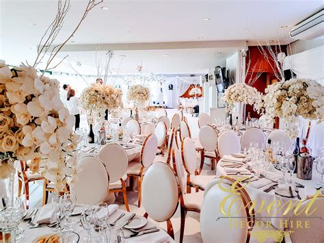 We can provide you with wedding chairs for hire, vintage wedding tables, coloured seat pads and stylish seating options, linen, and fancy. The Gold Rim Arabella Dior Chairs in London - Event Decor ...