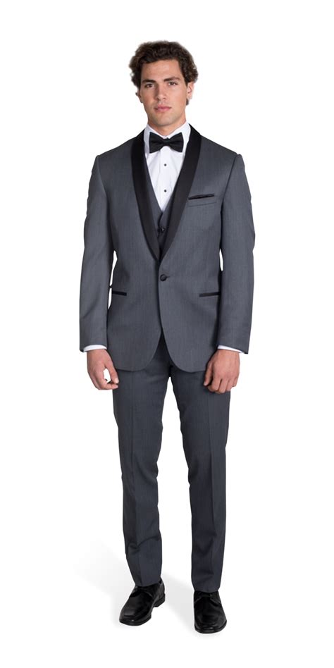 Charcoal Gray Michael Kors Shawl Lapel Tuxedo | Grey tuxedo, Tuxedo, Charcoal grey
