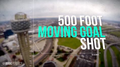 300 square feet would be 300 feet across and 300 feet up and down. 500 Foot Moving Goal Shot from Reunion Tower - YouTube
