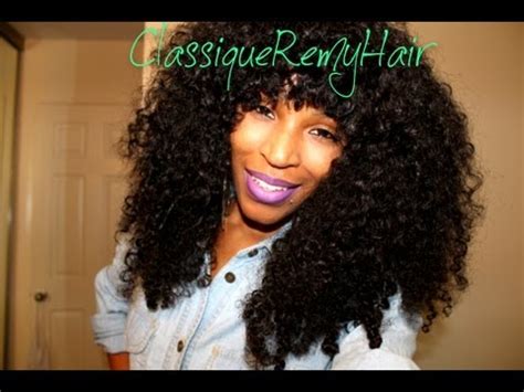 A cheaper alternative without ever sacrificing the quality. Classique Remy Kinky Curly Hair! - YouTube