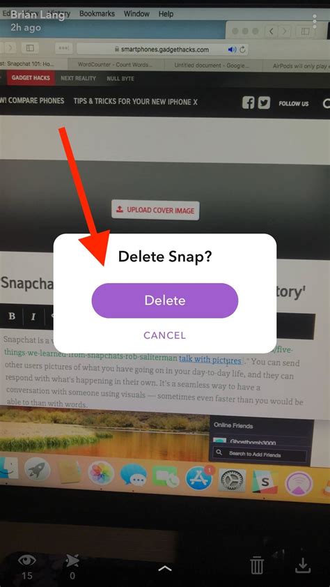 Click on the trash symbol at the bottom of the screen ; Accidentally Post to Your Snapchat Story? Here's How to ...