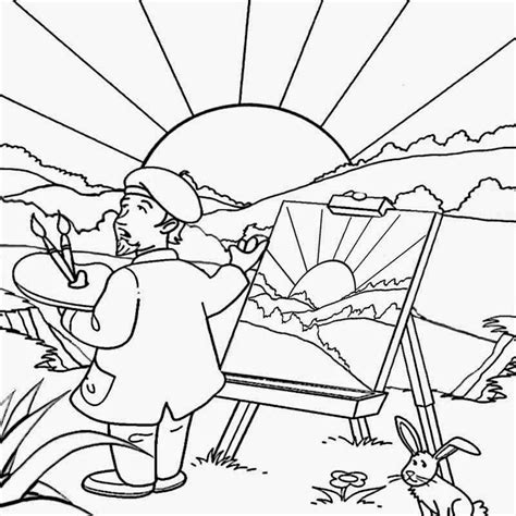 Learn how to draw landscape in pencil pdf pictures using these outlines or print just for coloring. Artist: Coloring Pages & Books - 100% FREE and printable!