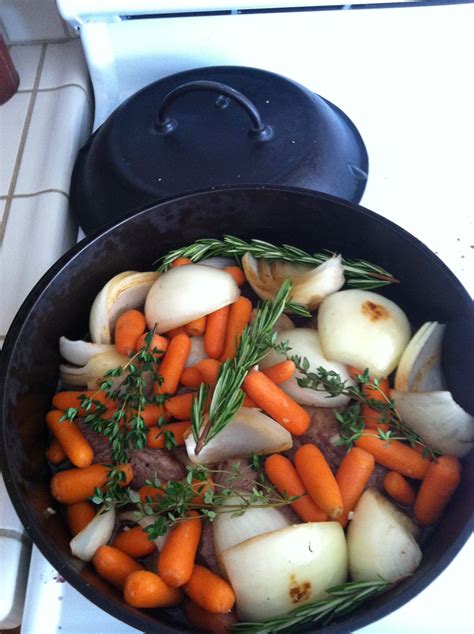 3 cups beef broth 1 cup red wine, optional i left this out 2 or 3 sprigs fresh thyme 2 or 3 sprigs fresh rosemary directions preheat the oven to 275. Pioneer Woman's Pot Roast | Perfect pot roast, Pot roast ...