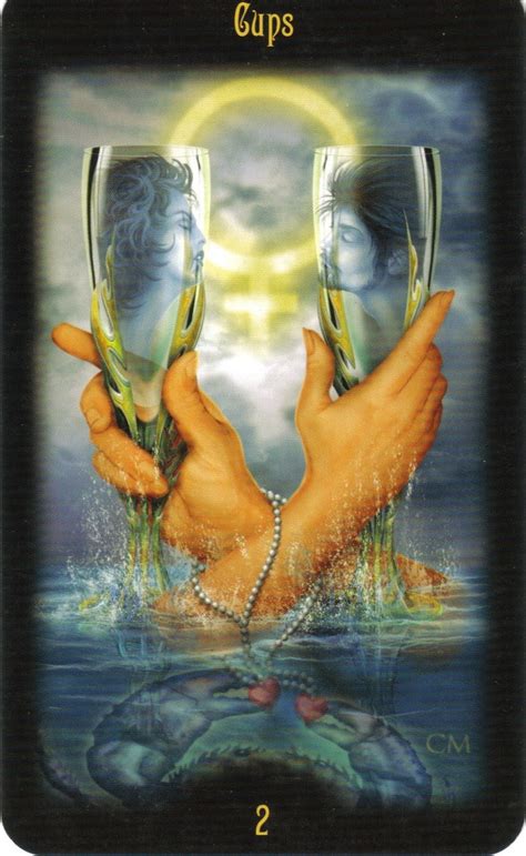 Consolidating a friendship by establishing a society working together by let itself be dragged into a positive response. Chronicles of a Tarot Reader: Two of Cups