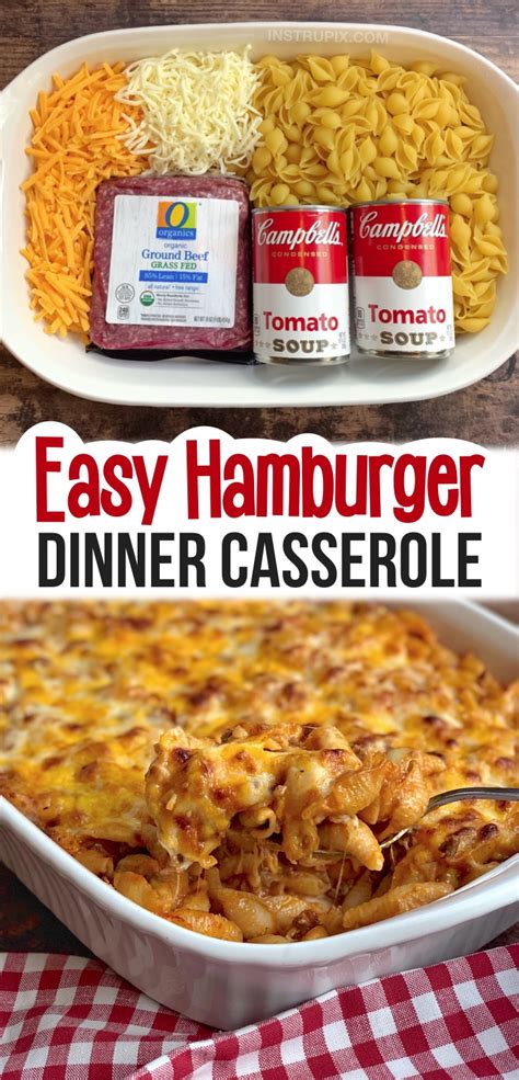 With so many yummy beef inspired recipes to. Easy Hamburger Casserole Recipe (4 Ingredients) - Instrupix