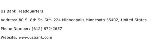 Nearly 7,000 banks with more than 90,000 offices and 20,000 routing numbers listed. Us Bank Headquarters Address, Contact Number of Us Bank ...