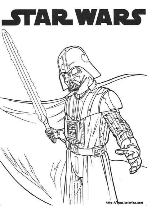Plus besoin d'acheter de livre de coloriage, visitez notre partenaire coloriage star wars ou imprimer ceci simplement avec le bouton impression et le tour est joué. COLORIAGE - Star Wars, Dark Vador