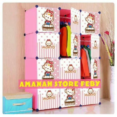 Harga lemari plastik napolly clc 55l. Lemari Box Plastik Karakter - LEMARIWEUH