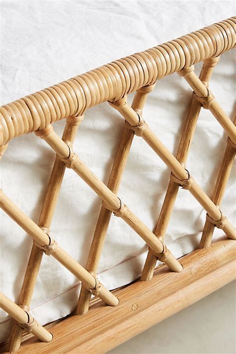 A french design from the 40s, updated the original inspiration? Curved Rattan Bed | Rattan, Hanging furniture, Canopy lights