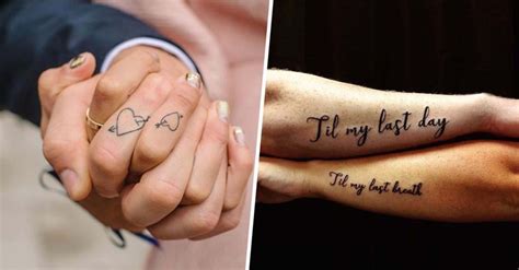 When you are thinking of getting married or engaged or you are engaged, then this tattoo has become what you can make use of. 17 Couples' Wedding Tattoos That Are WAY Cooler Than ...