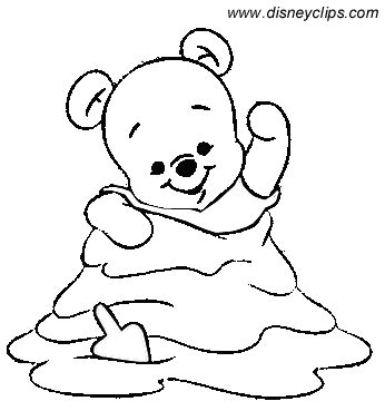 These coloring pages will be a perfect complement for your celebration! 6 Baby Winnie The Pooh Coloring Pages