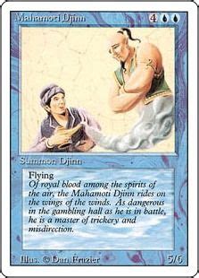 This is a small batch ultra pro mat that is significantly. Mahamoti Djinn. Creature - Djinn. 5/6 for CMC 6. Flying ...