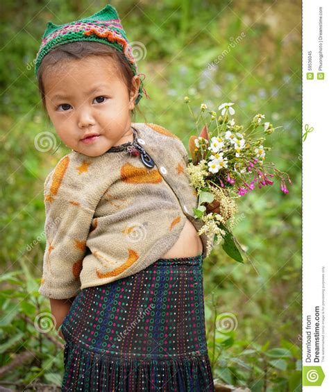 Ethnic Hmong Children In Sapa, Vietnam Editorial Image - Image: 59536045