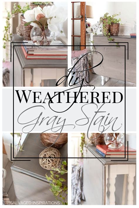 Jun 22, 2020 · if your outdoor furniture has great weathered wood you need to sand that surface layer of uv damaged wood off and get to the healthy wood just beneath the surface. Weathered Gray Stain | DIY Restoration Hardware Finish ...