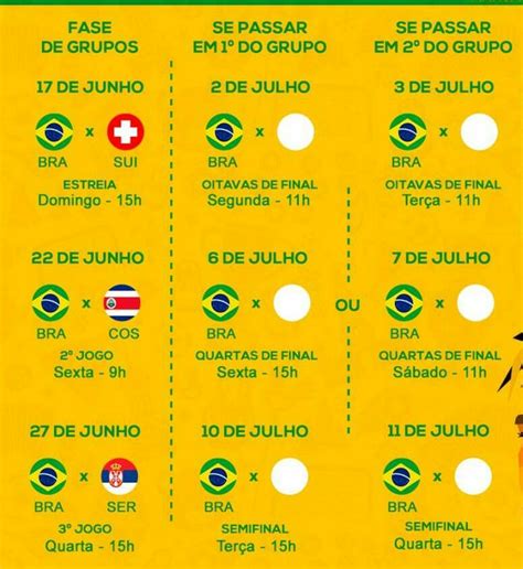 Maybe you would like to learn more about one of these? Saiba quais são os dias e horários dos jogos do Brasil na ...