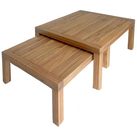 (34) brisbane coffee table $250. Sabana Acacia Wood Set of 2 Nested Coffee Table | Nesting ...