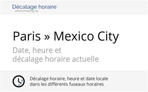 We did not find results for: Décalage horaire: Paris, France » Mexico City, Mexique