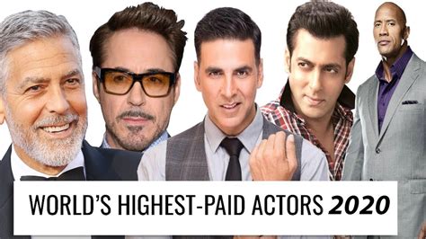 But in fact, there are a lot of people these days who have become incredibly successful at doing just that. The Highest Paid Actors 2020 - YouTube