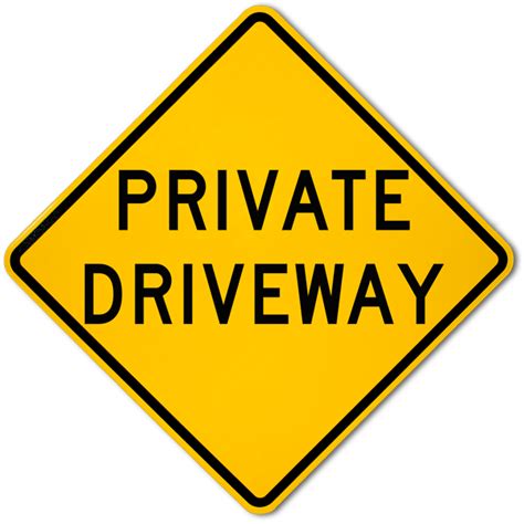 Private Driveway Sign T5403 - by SafetySign.com