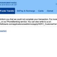 Transfer funds from the comfort of your home or on the go anytime. Resolved HDFC Bank — unable to transfer money from account