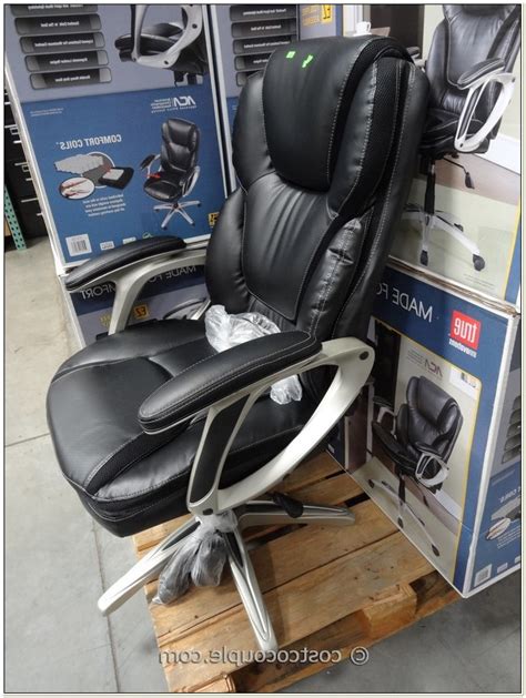 Office chair with memory foam that molds to your body's curves allows for maximum comfort & support black bonded leather manager chair this manager chair is with soft layered cushions with pronounced lumbar support. True Innovations Executive Office Chair 41744 - Chairs ...