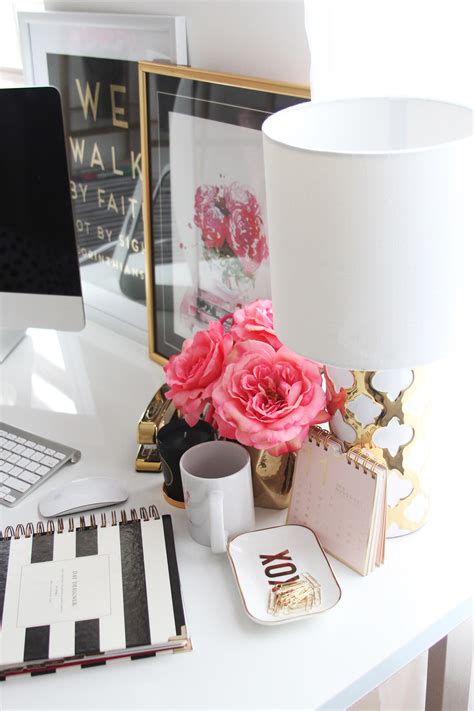 Shop home office furniture and home office decor to create the perfect space to get stuff done. Meagan Ward's Girly-Chic Home Office {Office Tour} | Sayeh ...