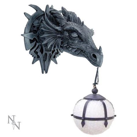 Shop skeleton and skull lamps to add macabre mood lighting. Nemesis Now Gothic Dragon Wall Light 40 cm DRAGON Head-Fantasy | Collectables, Fantasy, Myth ...