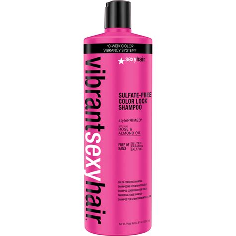 This shampoo starts off the straightening process by smoothing and moisturizing hair and leads the way toward sleek styles. Sexy Hair Vibrant Color Lock Shampoo 1000ml - FREE Delivery