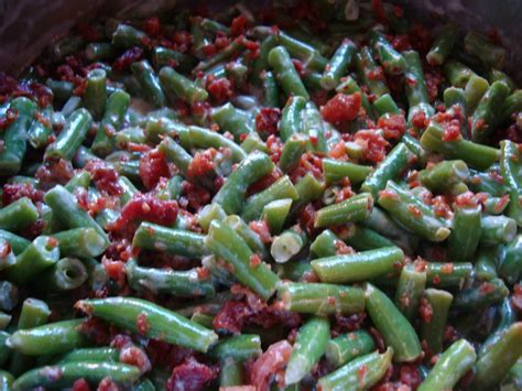 Cook on low medium heat, stirring occasionally, until green beans are tender. Bacon-Ranch Green Beans