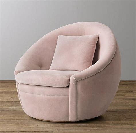 The gently curved lines accentuated by sewn details are kind to your this professional work chair has been tested for office use and meets the requirements for safety. Oberon Dusty Petal Pink Velvet Swivel Chair | Upholstered ...