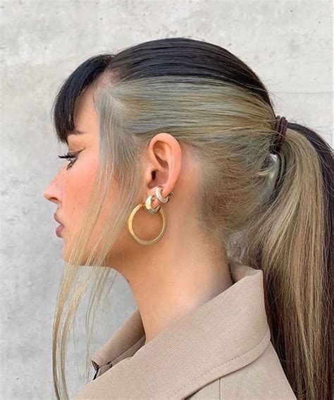 Pull two strands back and put them together, then pull them through the loop and. Pin by ♥☾ on ♡hair in 2020 | Hair inspo color, Aesthetic ...