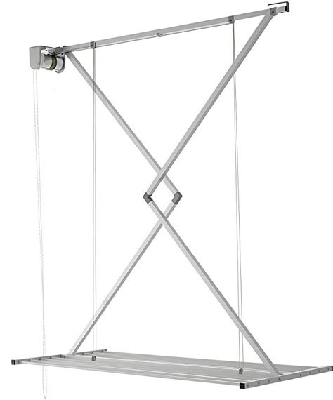 Retractable wall mounted indoor washing clothes line airer laundry dryer rack. Amazon.com: foxydry Ceiling Mounted Clothes Drying Rack ...